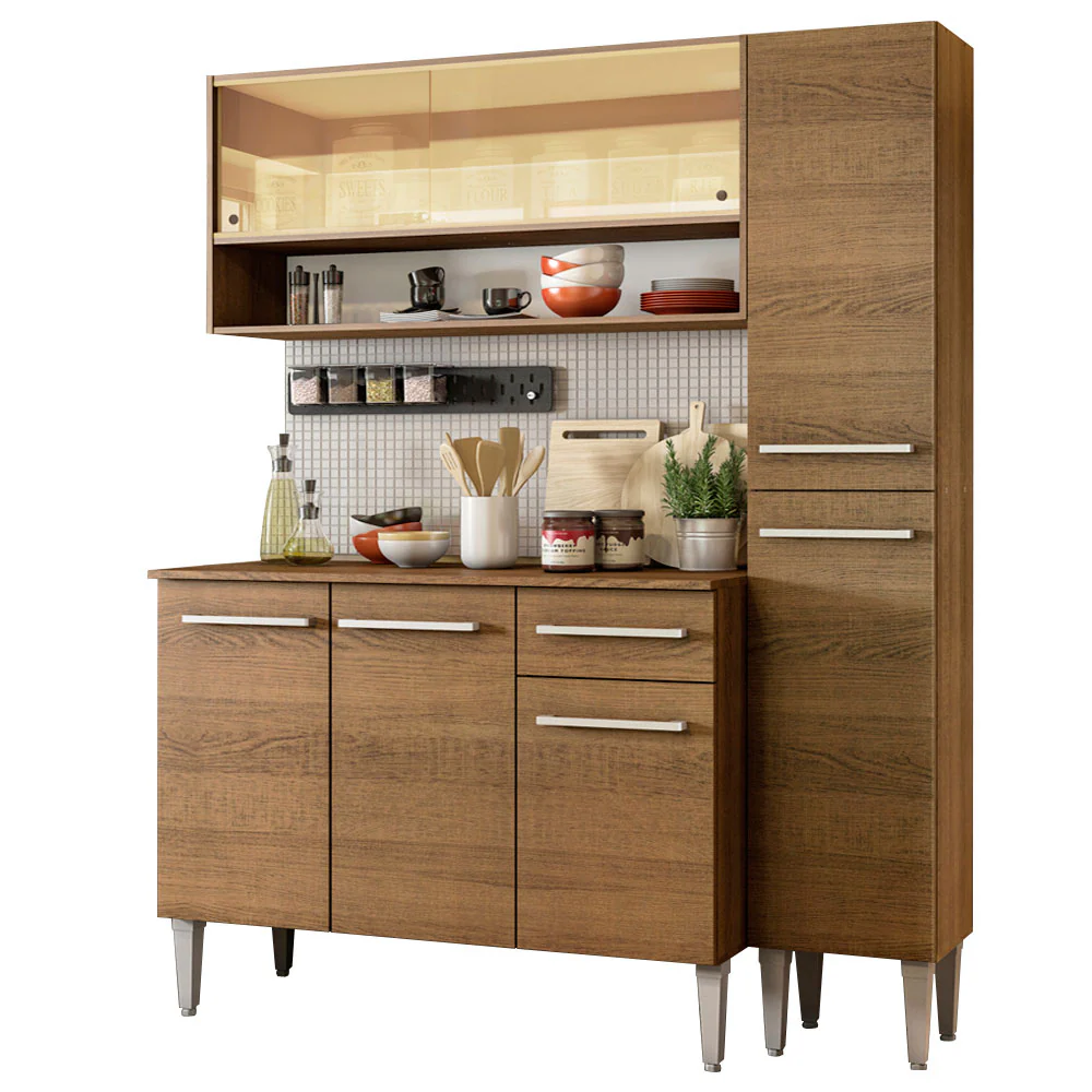 Armário de Cozinha Compacta 137cm Rustic Emilly Art Madesa 04 - Image 2