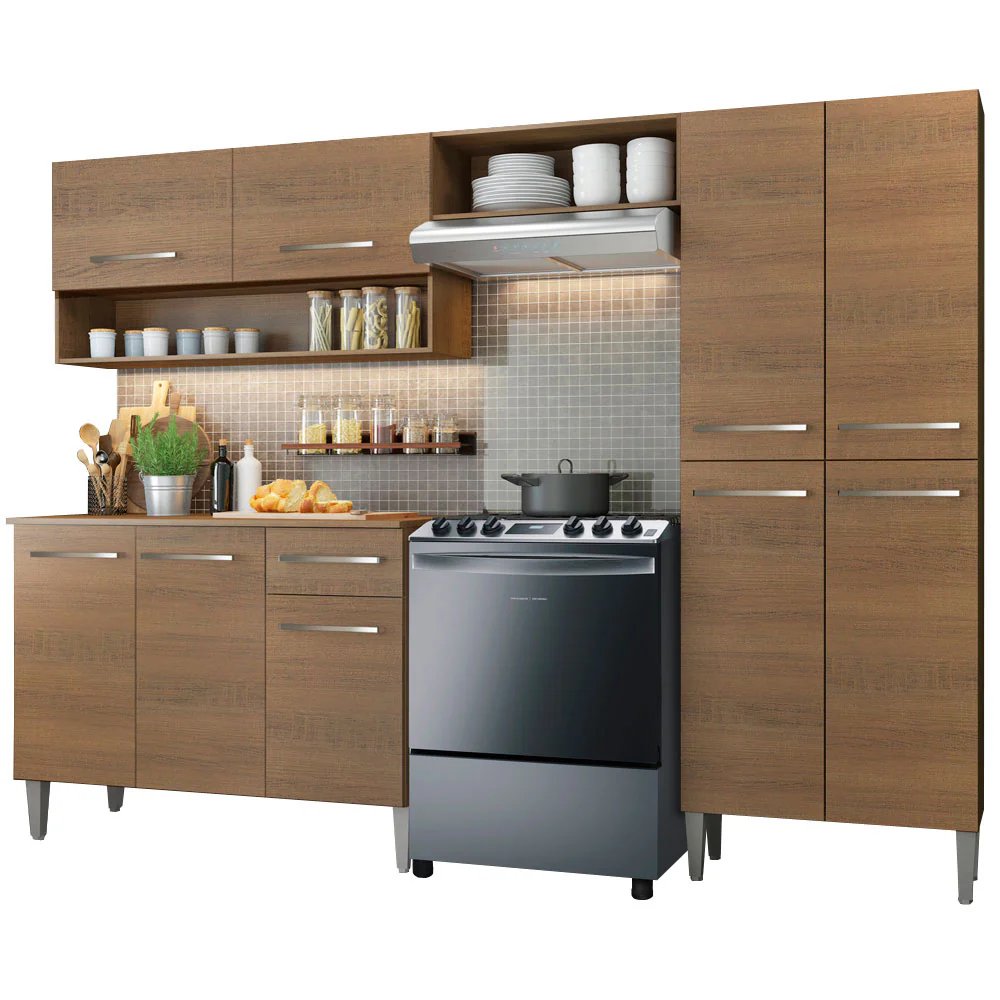 Armário de Cozinha Compacta 229cm Rustic Emilly Pop Madesa 02 - Image 2