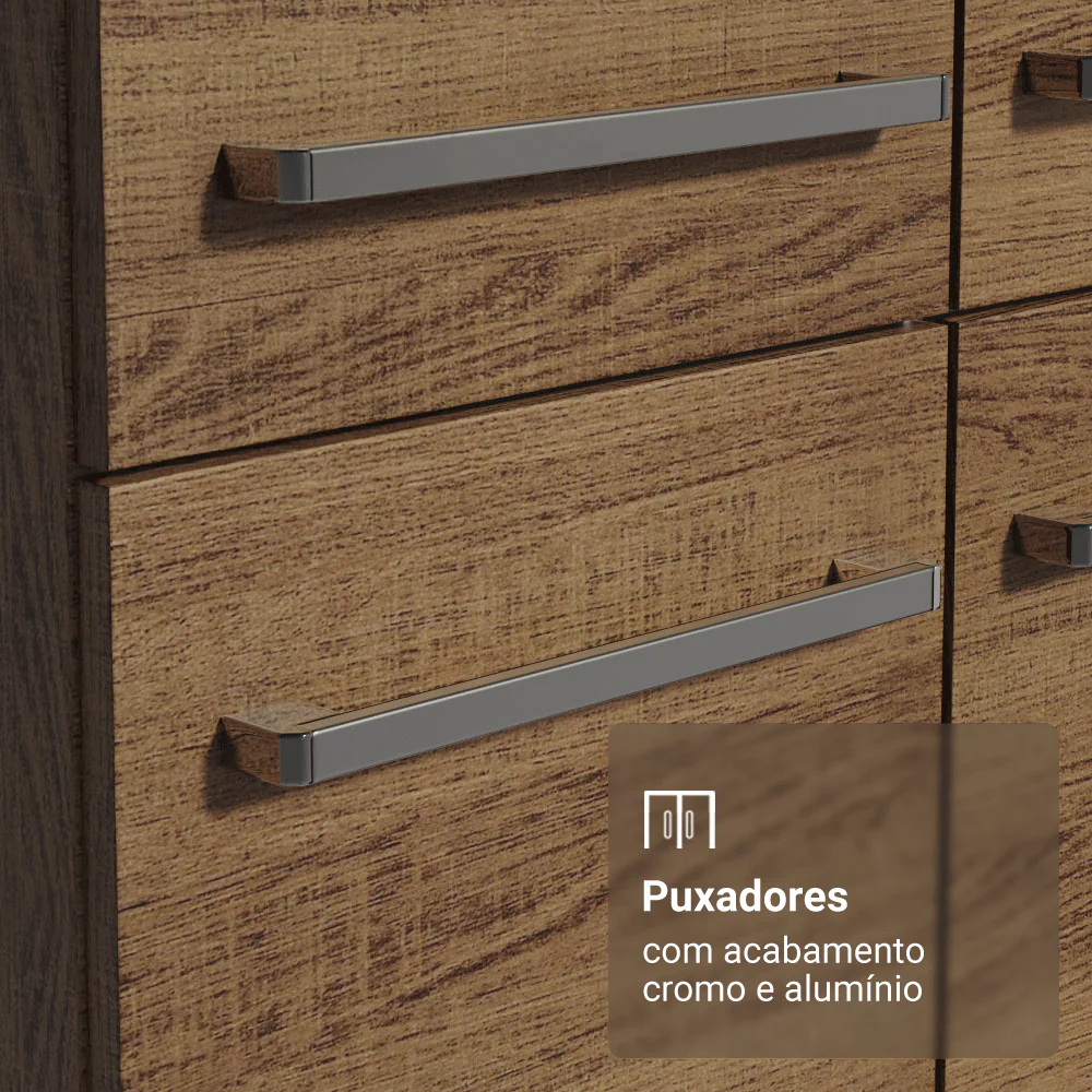 Armário de Cozinha Compacta 229cm Rustic Emilly Pop Madesa 02 - Image 6