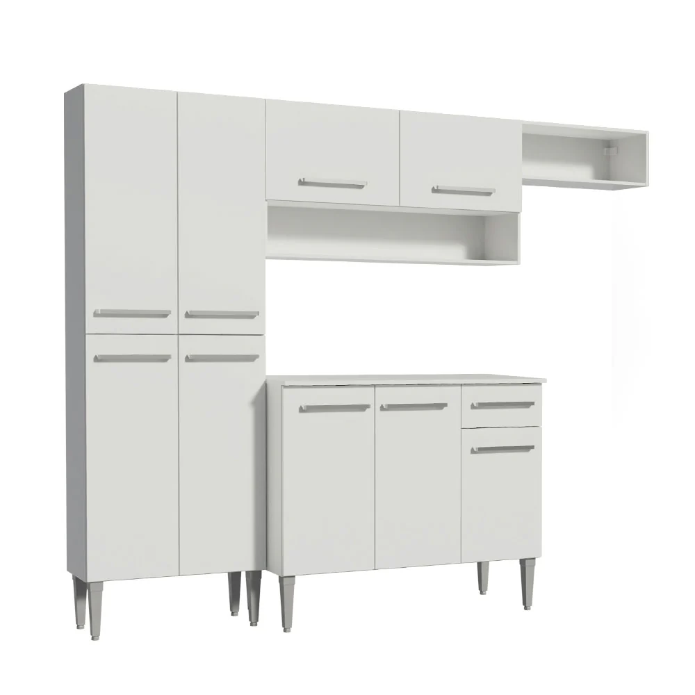 Armário de Cozinha Compacta Branco Emilly Top Madesa - Image 10