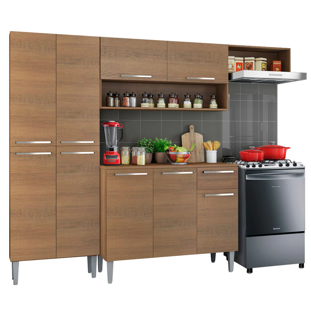 Armário de Cozinha Compacta Rustic Emilly Top Madesa - Image 2
