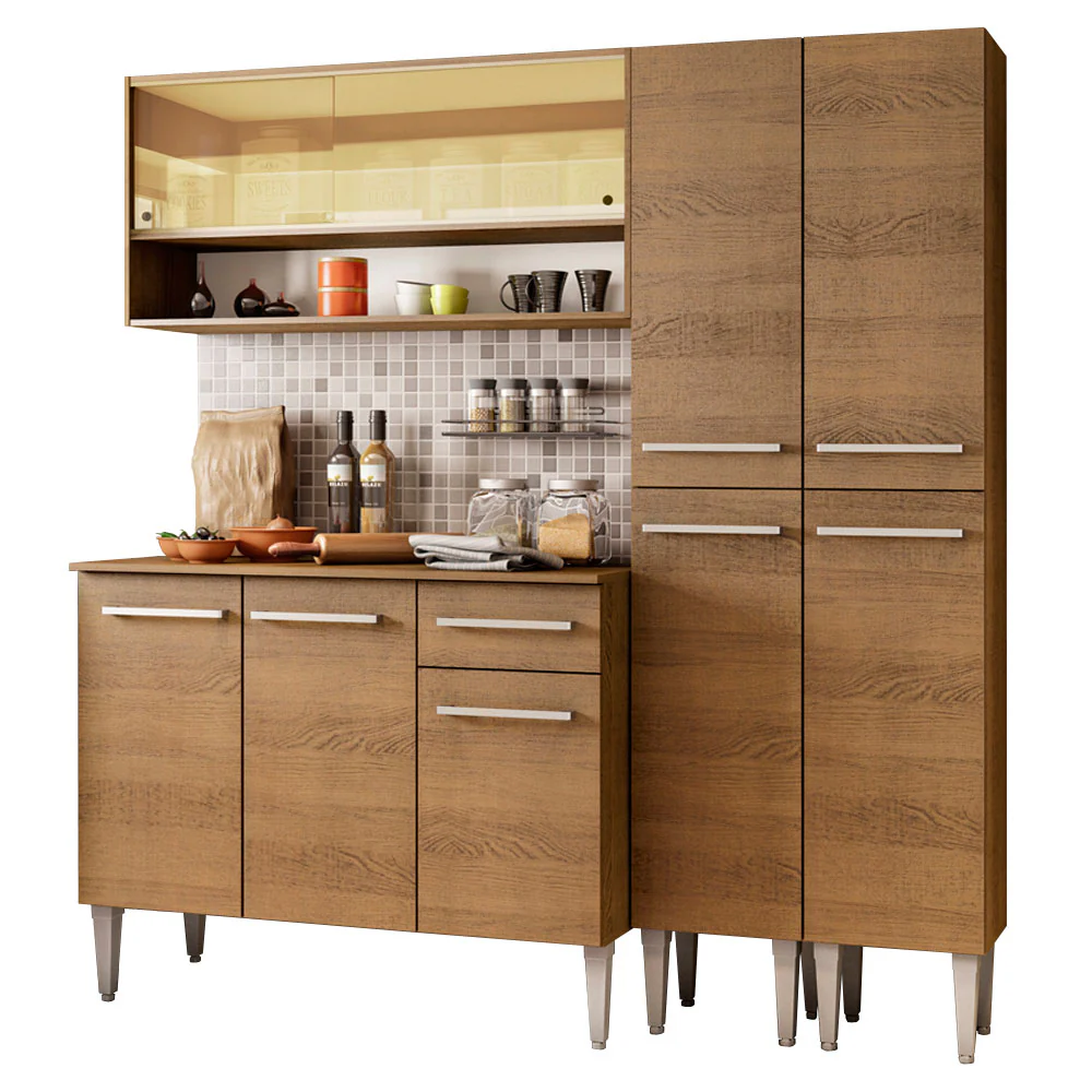 Armário de Cozinha Compacta 169cm Rustic Emilly Winter Madesa 08 - Image 2