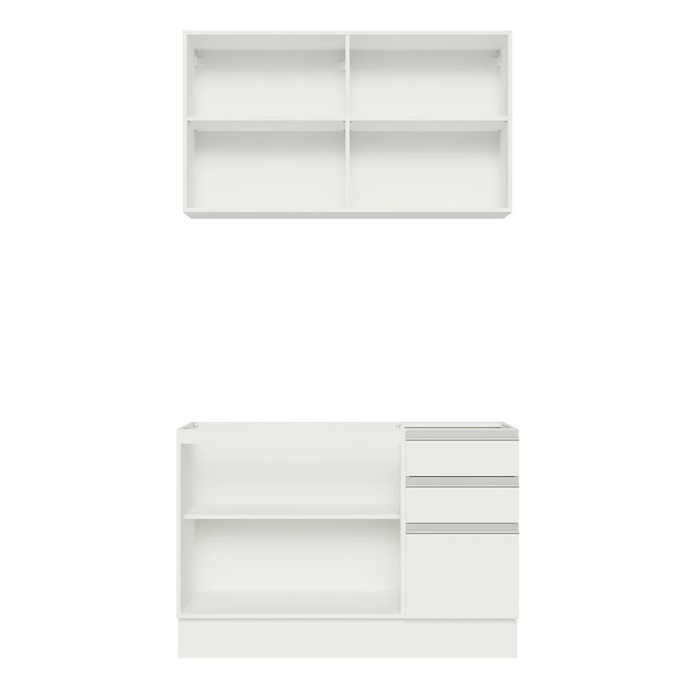 Armário de Cozinha Compacta 120cm Branco Glamy Madesa 03 - Image 11