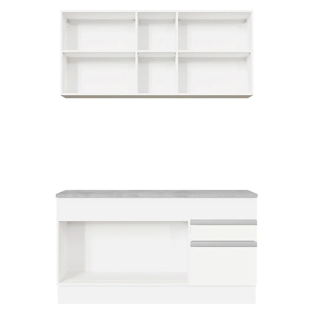 Armário de Cozinha Compacta 150cm Branco Glamy Madesa 01 - Image 10