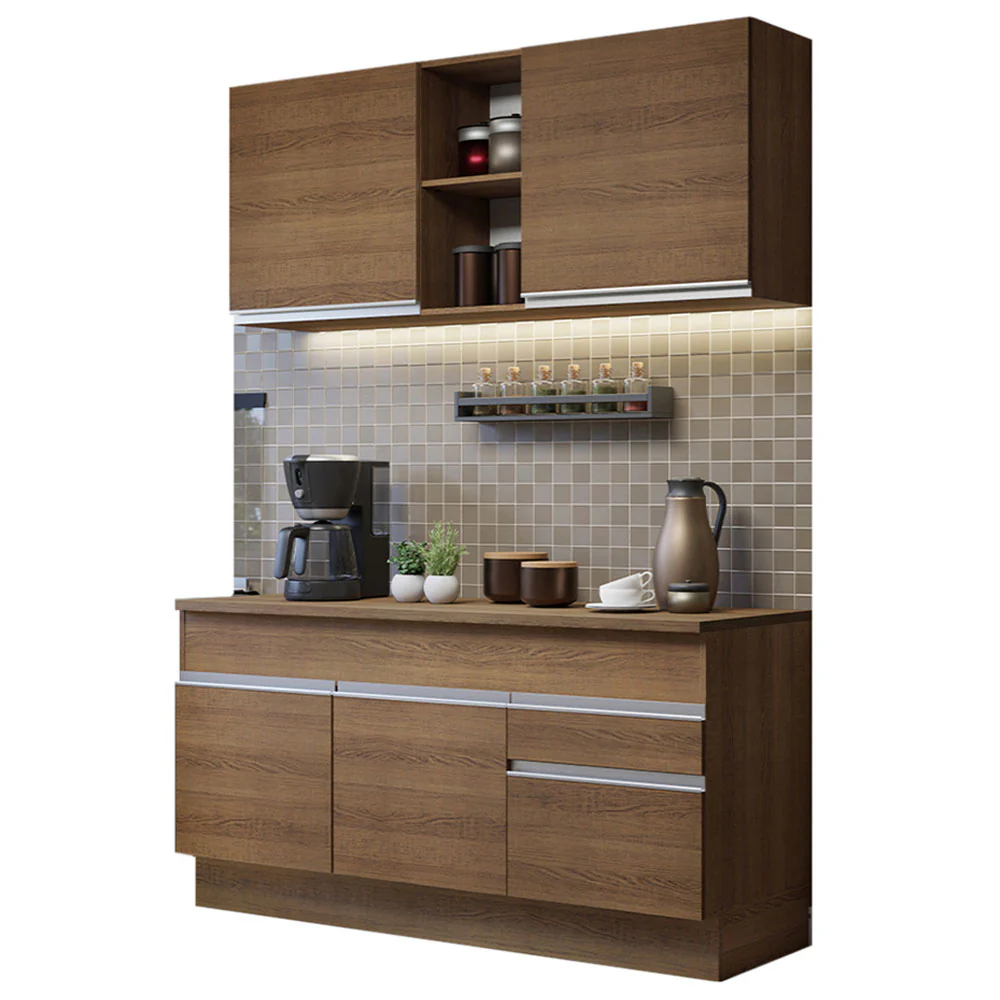 Armário de Cozinha Compacta 150cm Rustic Glamy Madesa 01 - Image 2
