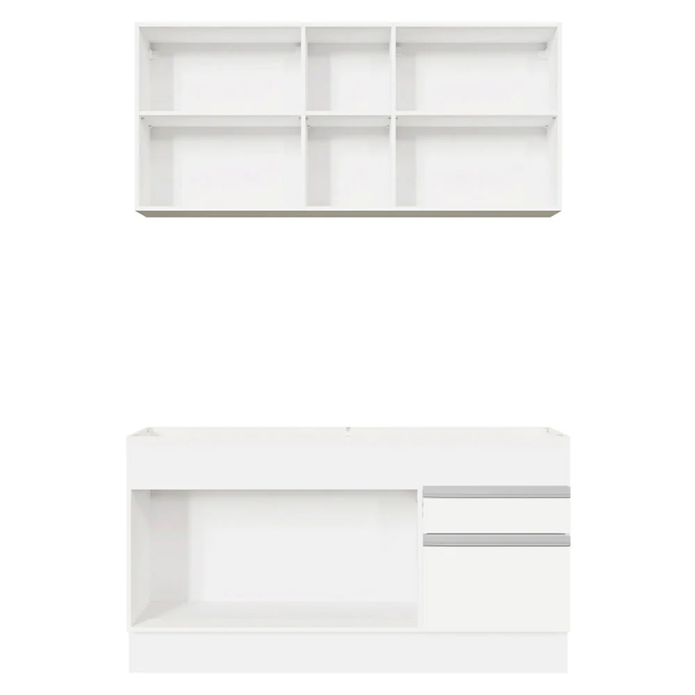Armário de Cozinha Compacta 150cm Branco Glamy Madesa 02 - Image 11