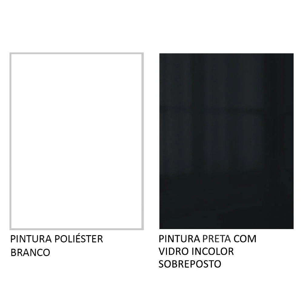 Armário de Cozinha Compacta 180 x 60 cm Branco/Preto Lux Madesa 01 - Image 11