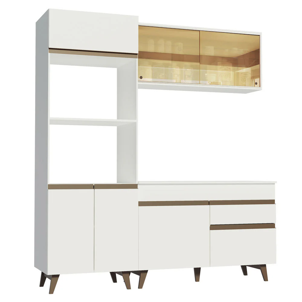 Armário de Cozinha Compacta 190cm Branco Reims Madesa 02 - Image 11