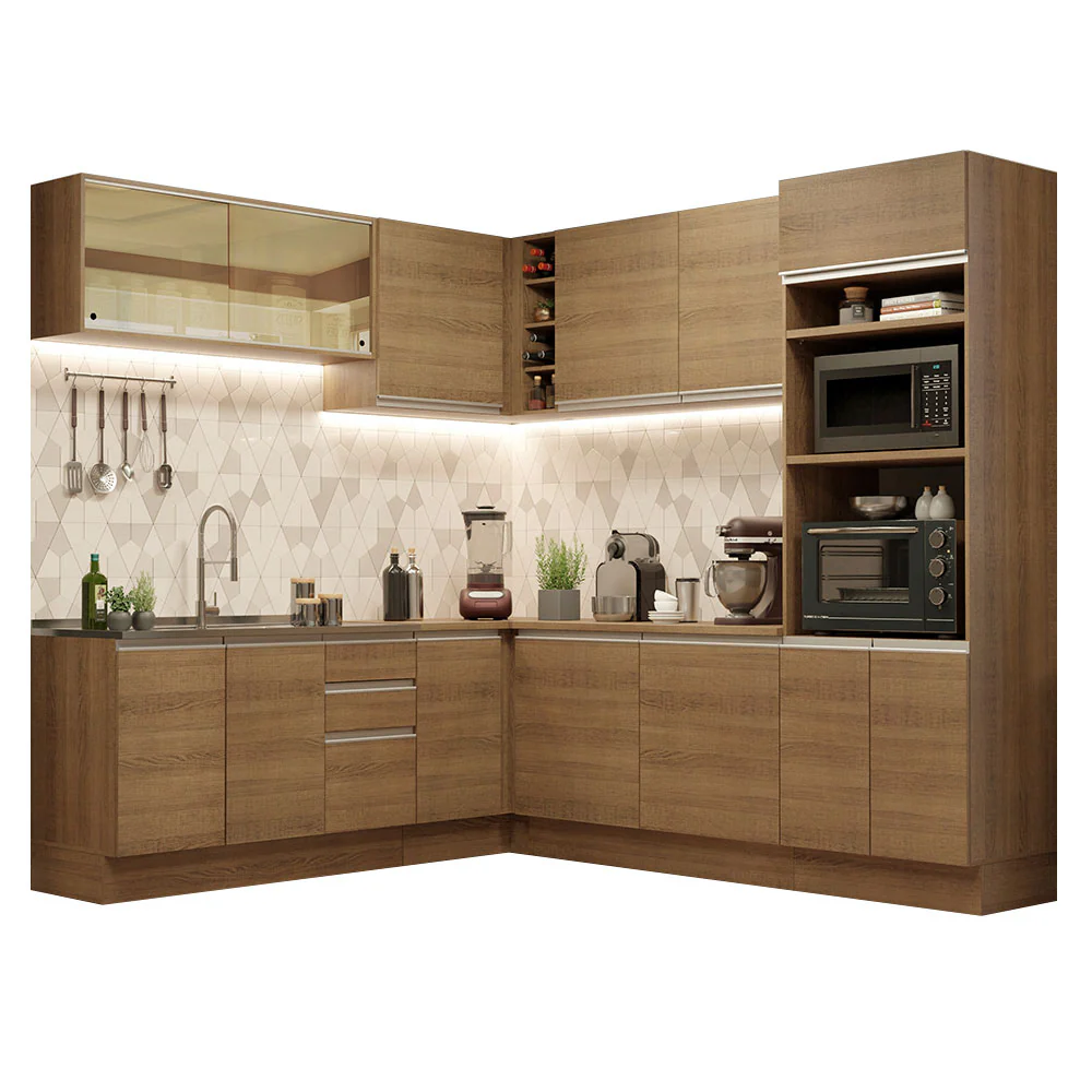 Armário de Cozinha Completa de Canto 459cm Rustic Glamy Madesa 01 - Image 2