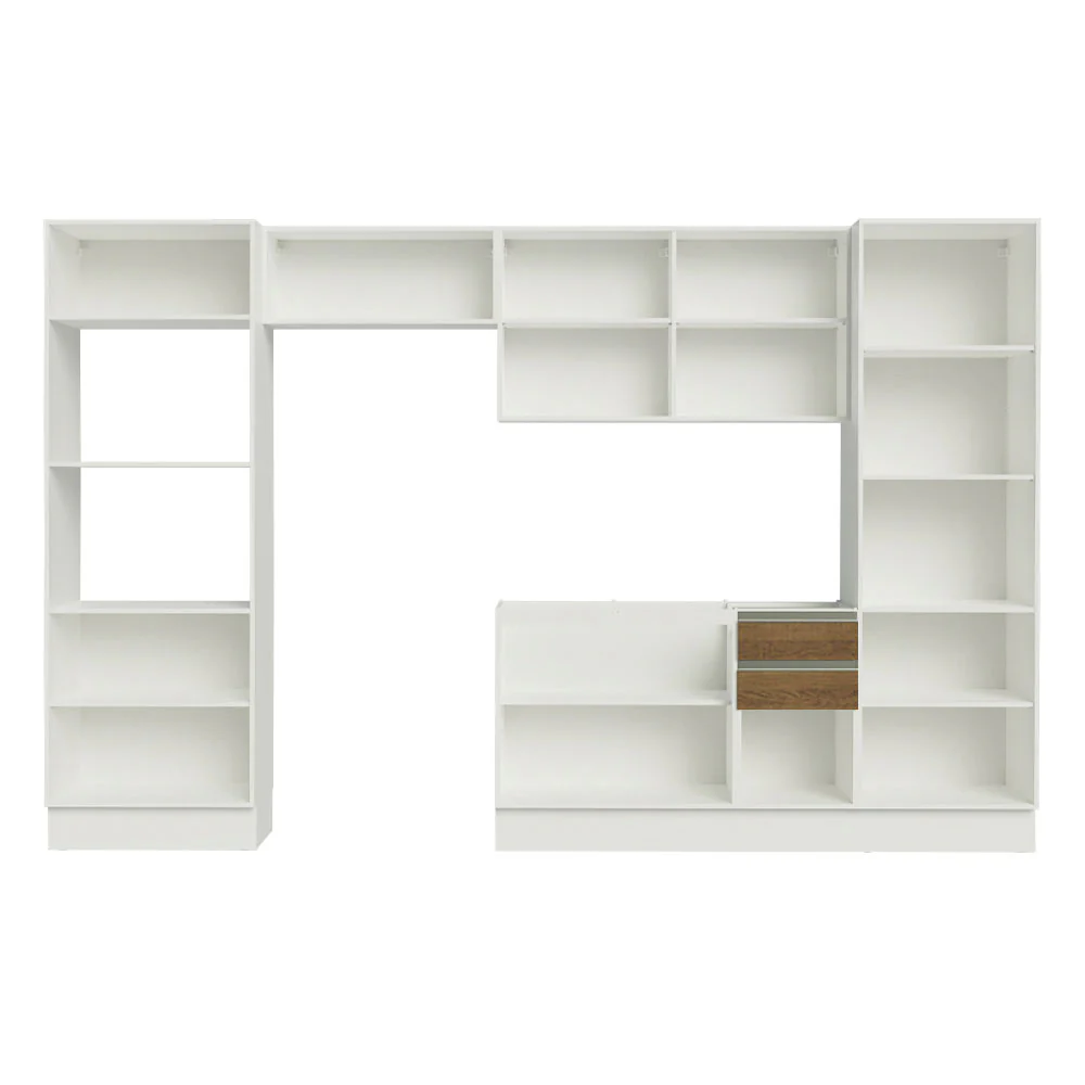 Armário de Cozinha Completa 100% MDF 330cm Rustic/Branco Acordes Madesa 02 - Image 6