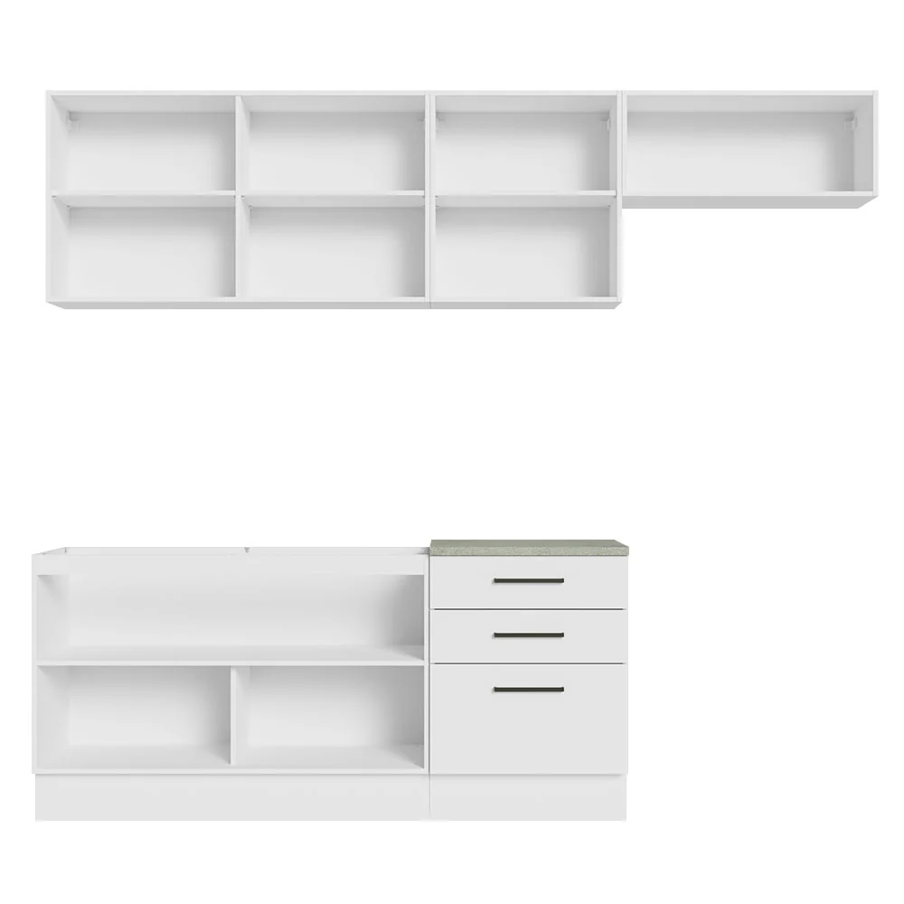 Armário de Cozinha Completa 260cm Branco Agata Madesa 02 - Image 11