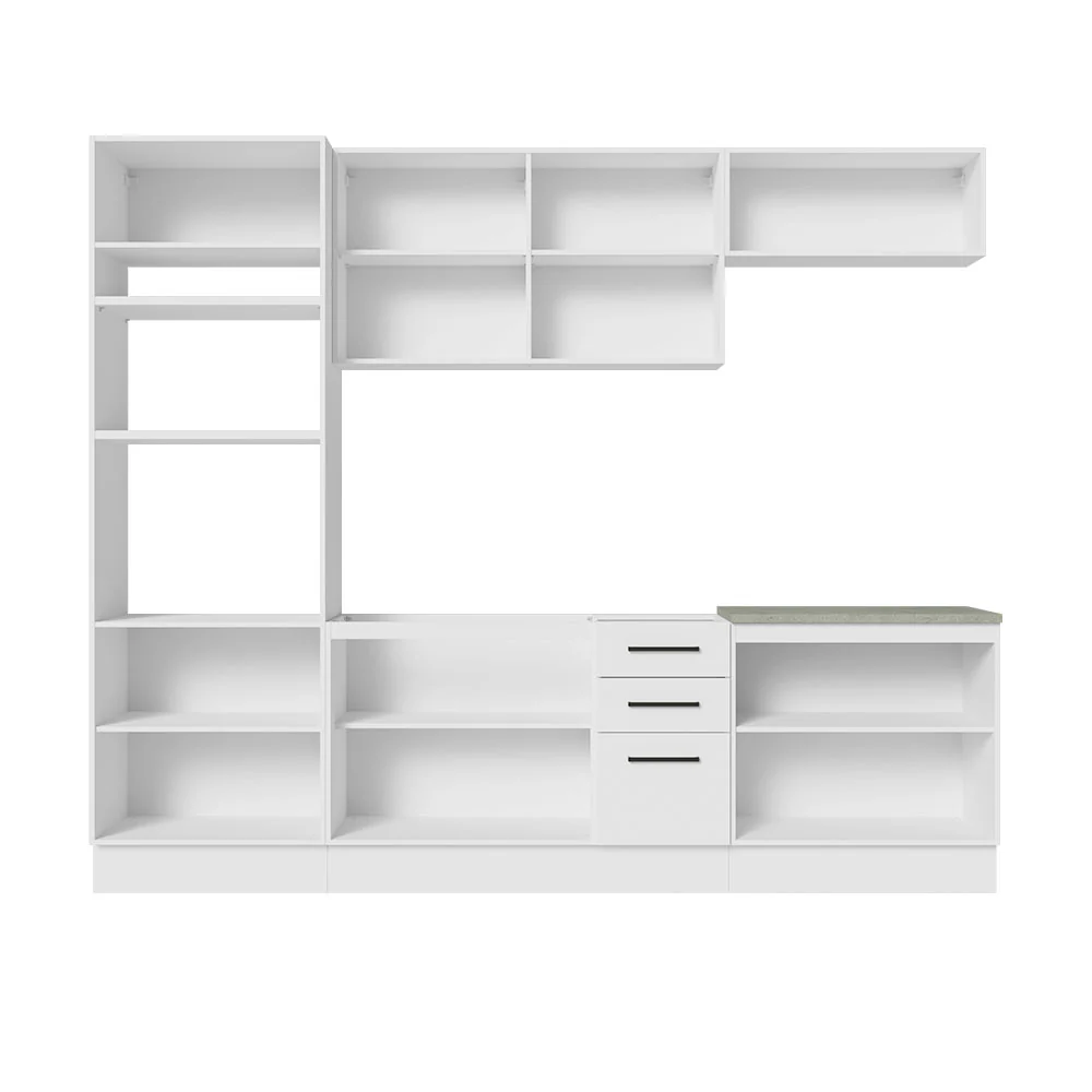 Armário de Cozinha Completa 270cm Branco Agata Madesa 01 - Image 11