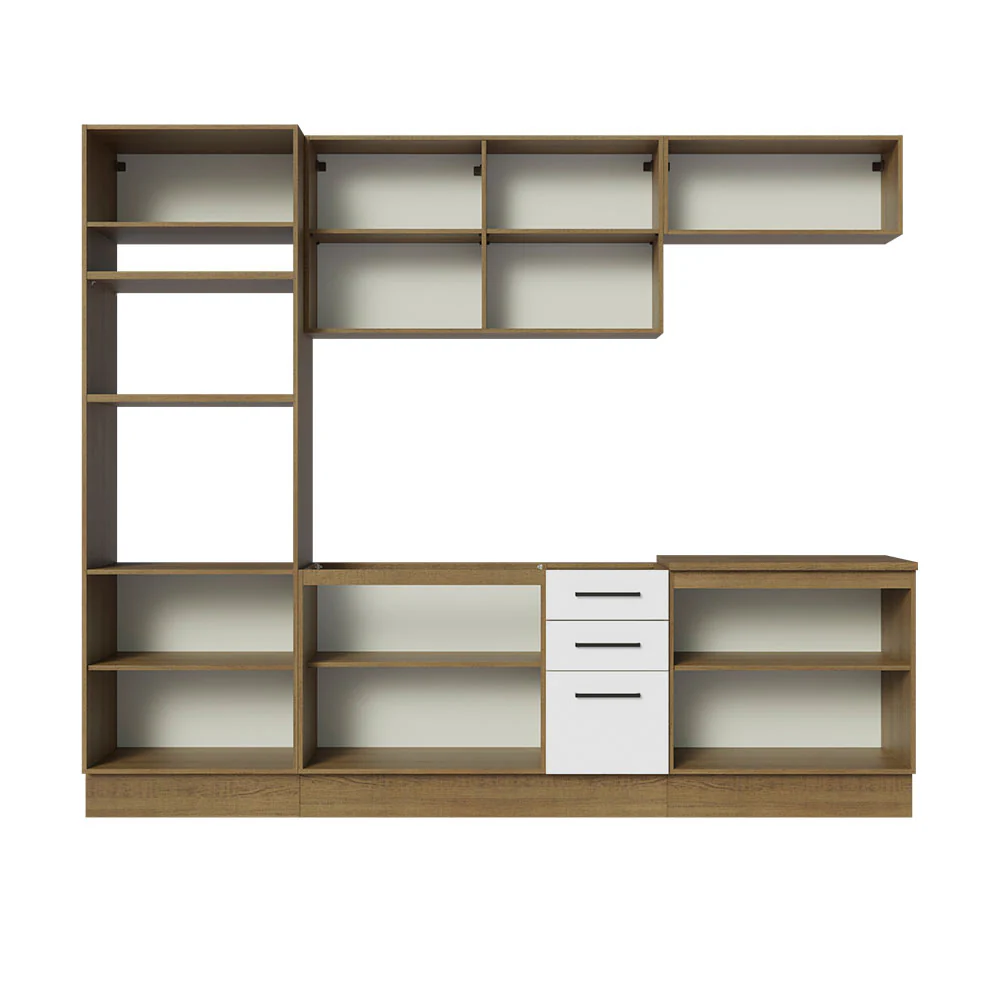 Armário de Cozinha Completa 270cm Rustic/Branco Agata Madesa 01 - Image 12