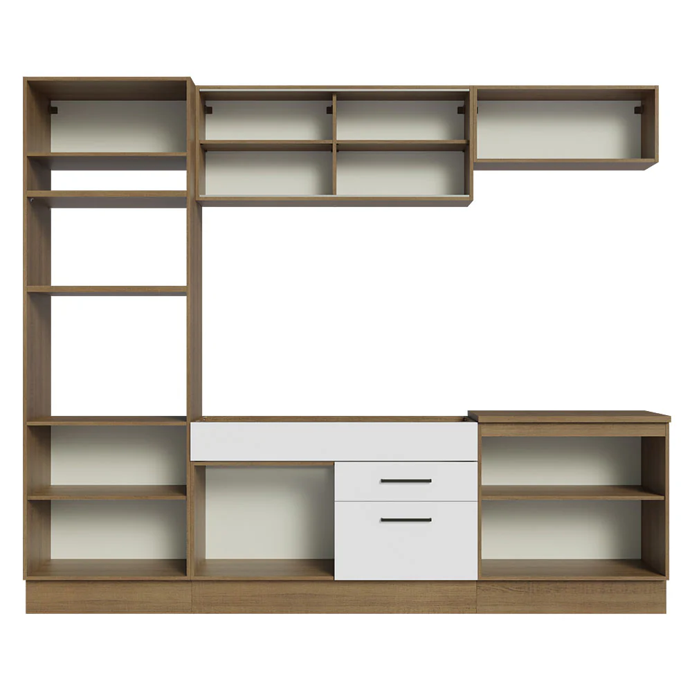 Armário de Cozinha Completa 270cm Rustic Branco Agata Madesa 03 - Image 12