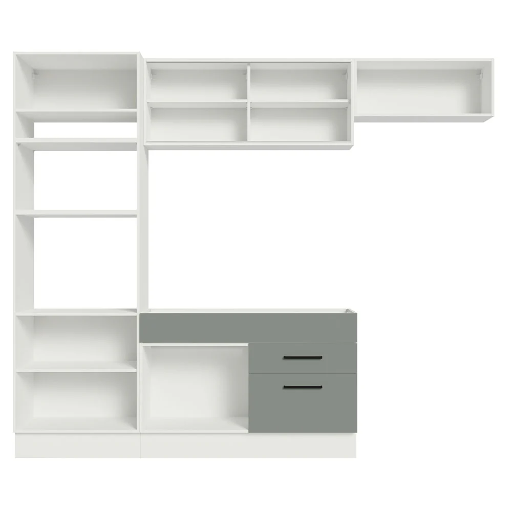 Armário de Cozinha Completa 270cm Branco Cinza Agata Madesa 04 - Image 11