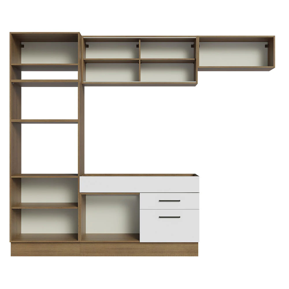 Armário de Cozinha Completa 270cm Rustic Branco Agata Madesa 04 - Image 12
