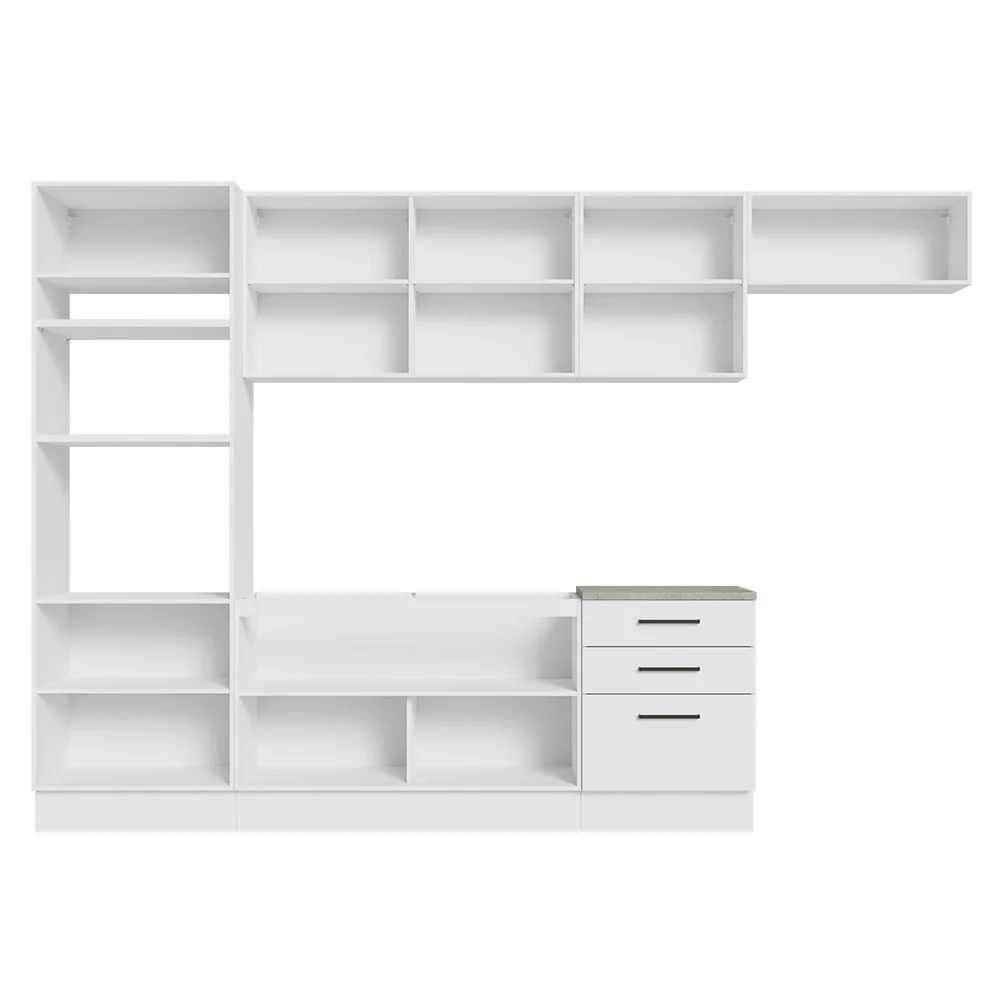 Armário de Cozinha Completa 330cm Branco Agata Madesa 01 - Image 12