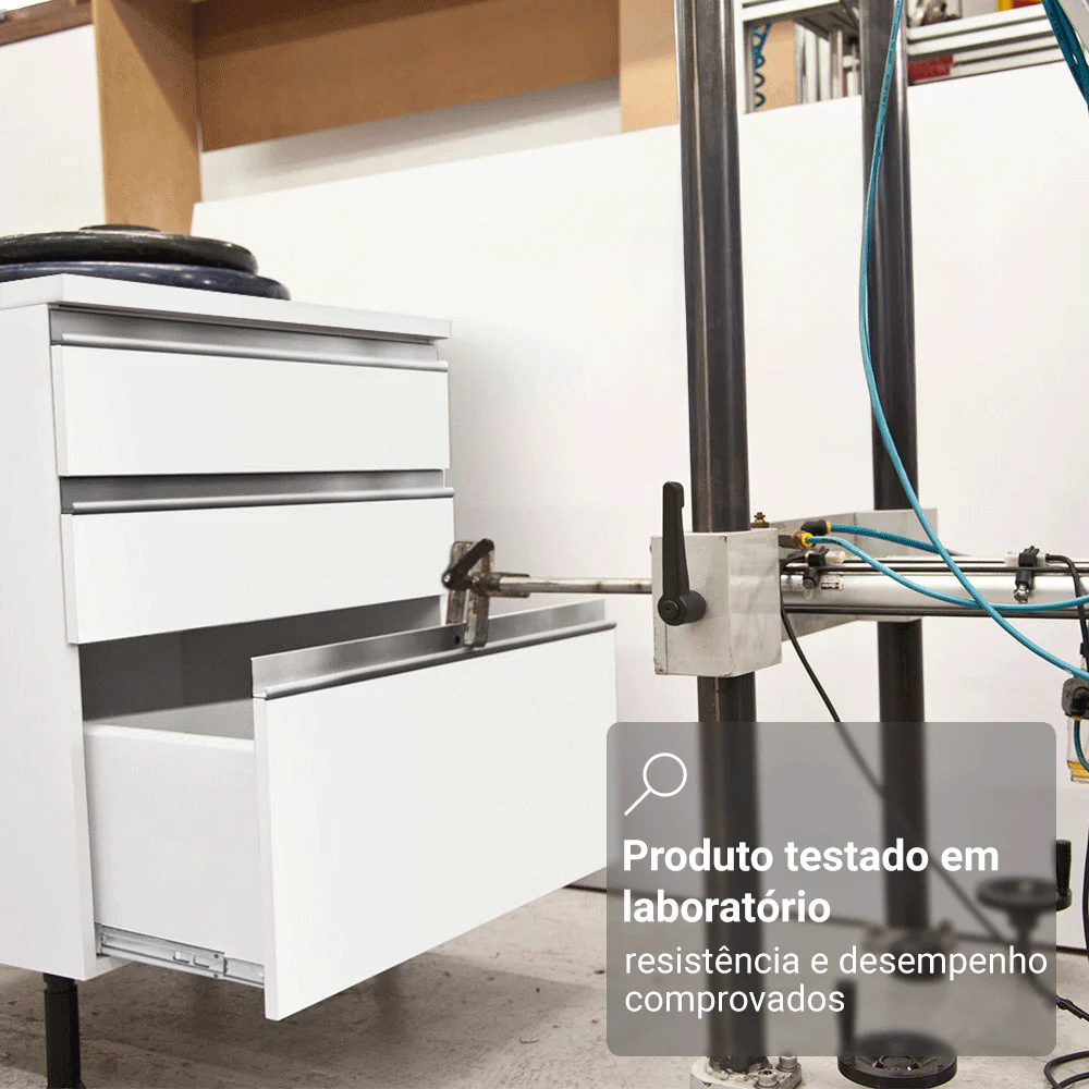Armário de Cozinha Completa 240cm Branco Diamante Madesa - Image 9