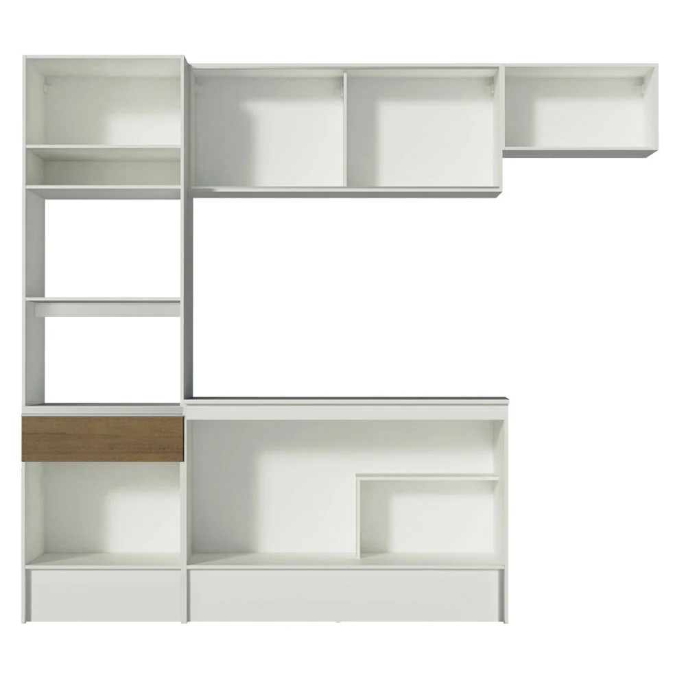 Armário de Cozinha Completa 240cm Branco/Rustic Diamante Madesa 02 - Image 11