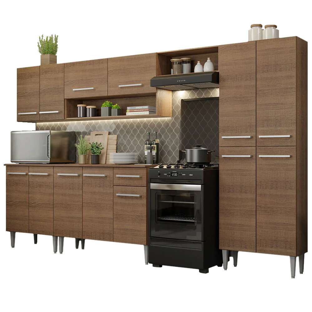 Armário de Cozinha Completa 293cm Rustic Emilly Madesa 01 - Image 2