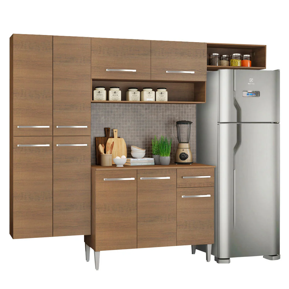 Armário de Cozinha Completa 229cm Rustic Emilly Fit Madesa 03 - Image 2