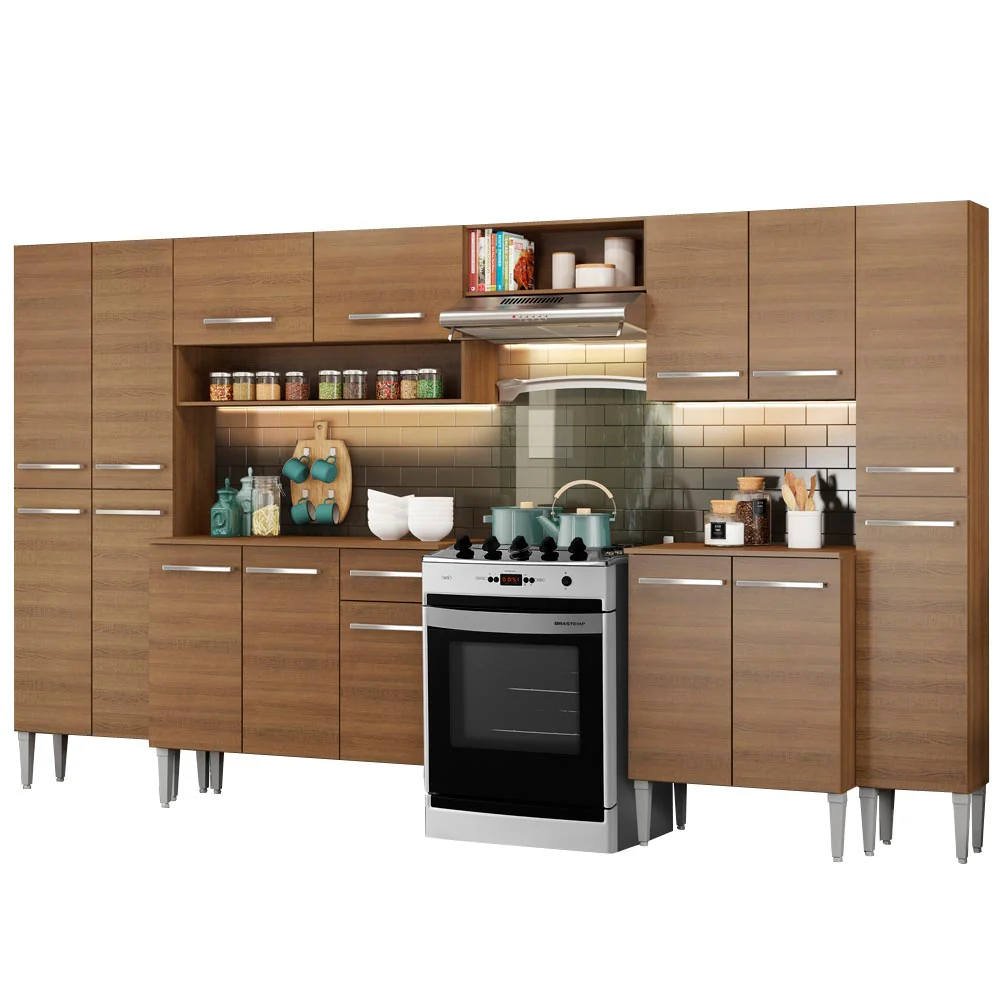 Armário de Cozinha Completa 325cm Rustic Emilly Joy Madesa 01 - Image 2