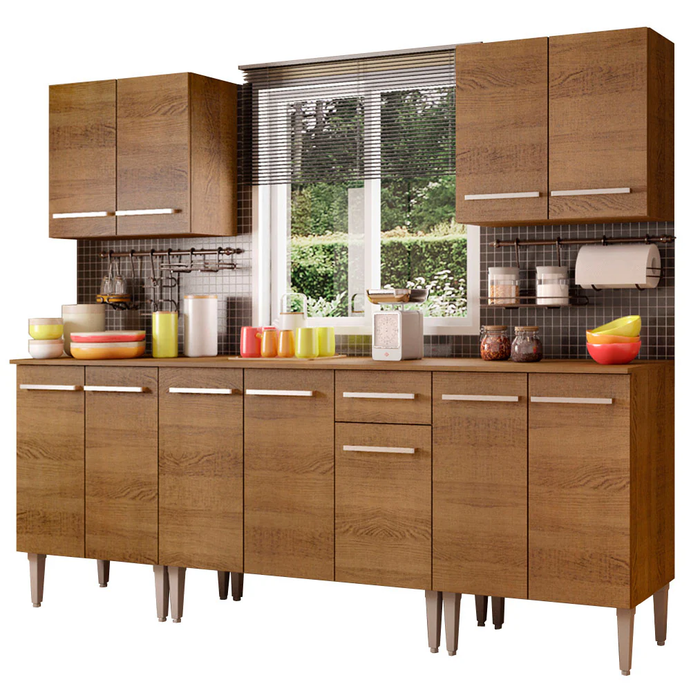 Armário de Cozinha Completa 233cm Rustic Emilly King Madesa 01 - Image 2