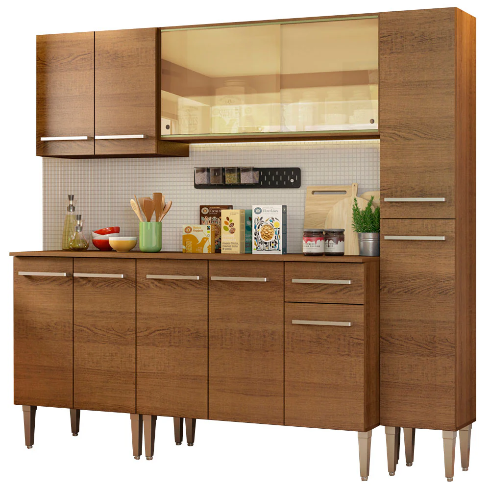 Armário de Cozinha Completa 201cm Rustic Emilly West Madesa 03 - Image 2