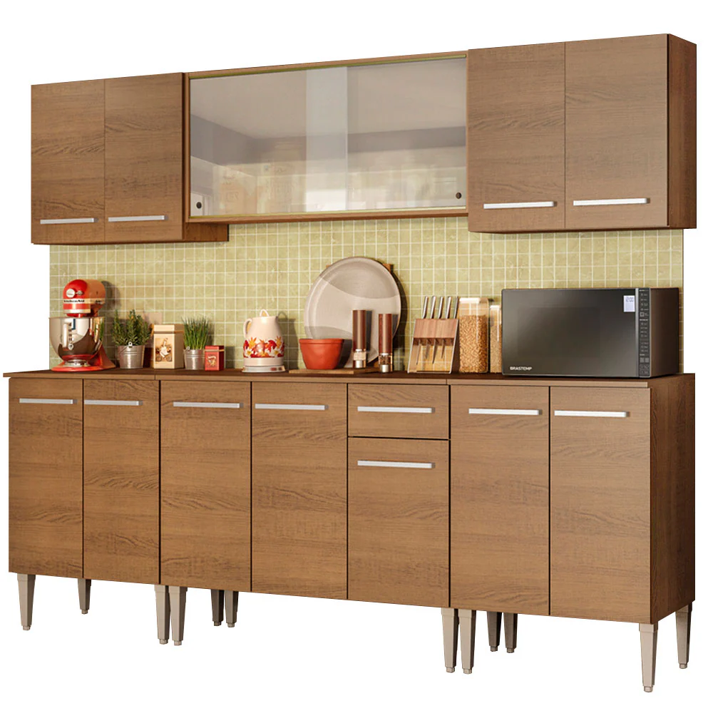 Armário de Cozinha Completa 233cm Rustic Emilly Wind Madesa 02 - Image 2