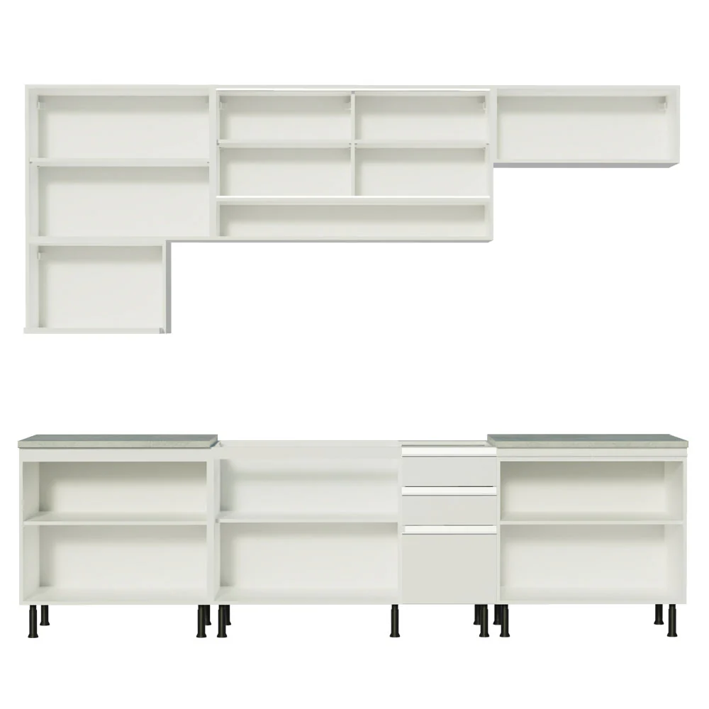 Armário de Cozinha Completa 280cm Branco Genova Madesa 04SR - Image 11