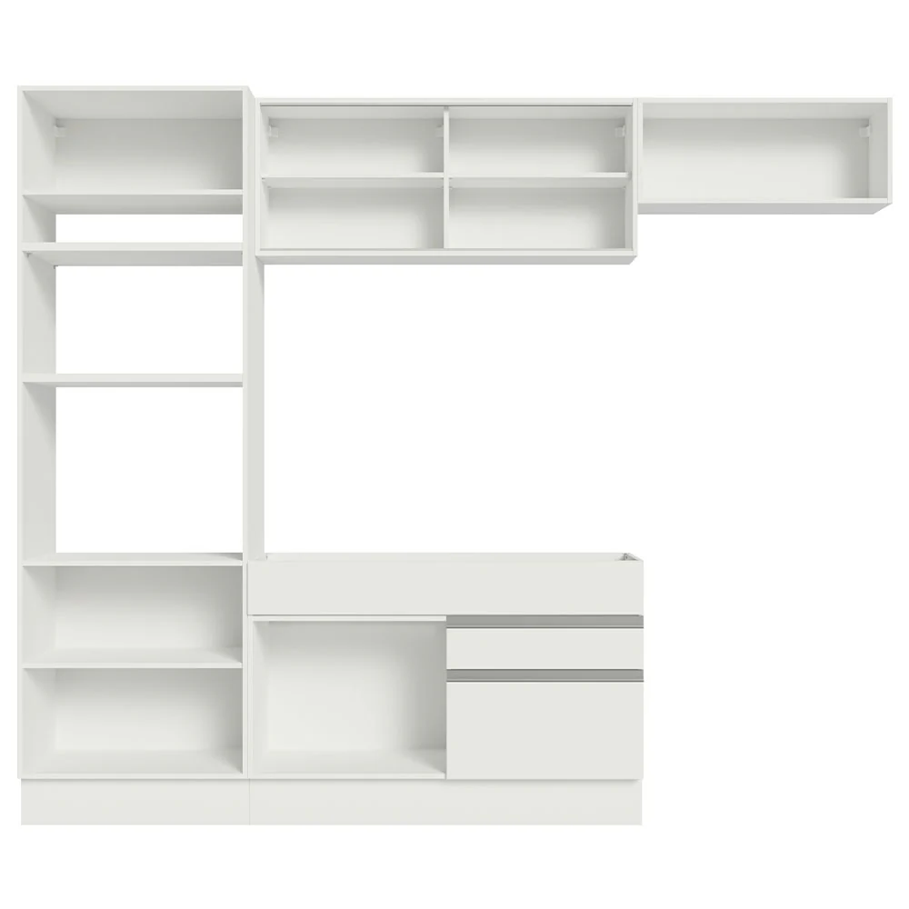 Armário de Cozinha Completa 270cm Branco Glamy Madesa 11 - Image 11