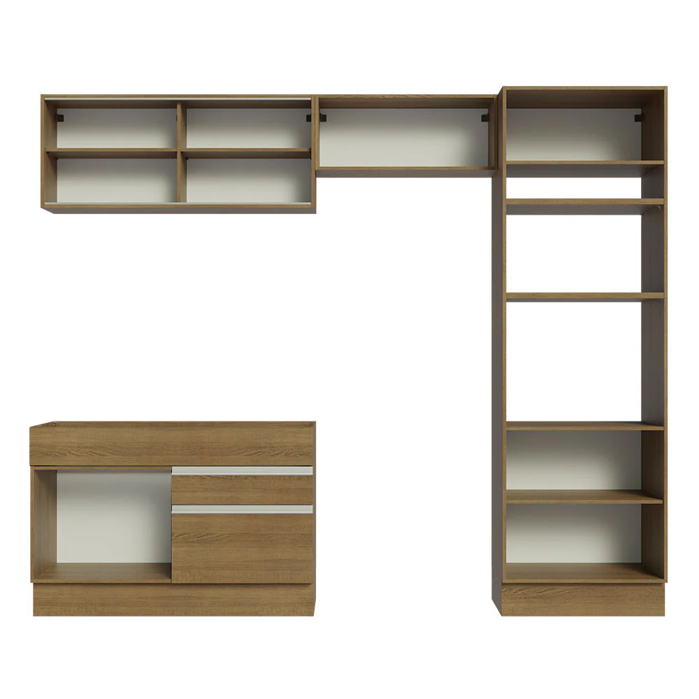 Armário de Cozinha Completa 270cm Rustic Glamy Madesa 12 - Image 11