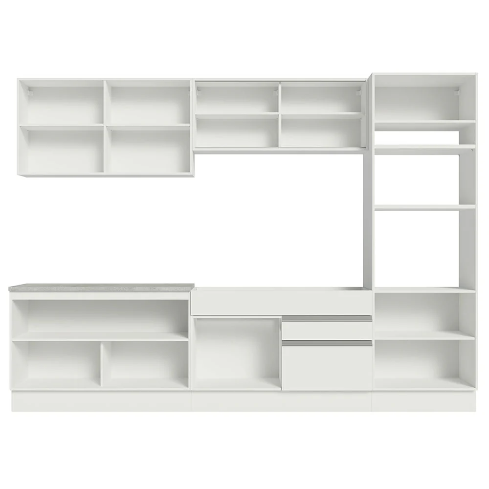 Armário de Cozinha Completa 310cm Branco Glamy Madesa 01 - Image 11