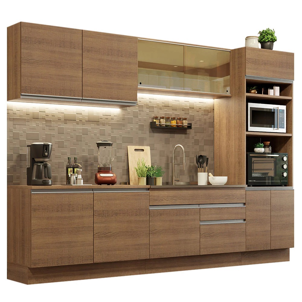 Armário de Cozinha Completa 310cm Rustic Glamy Madesa 01 - Image 2