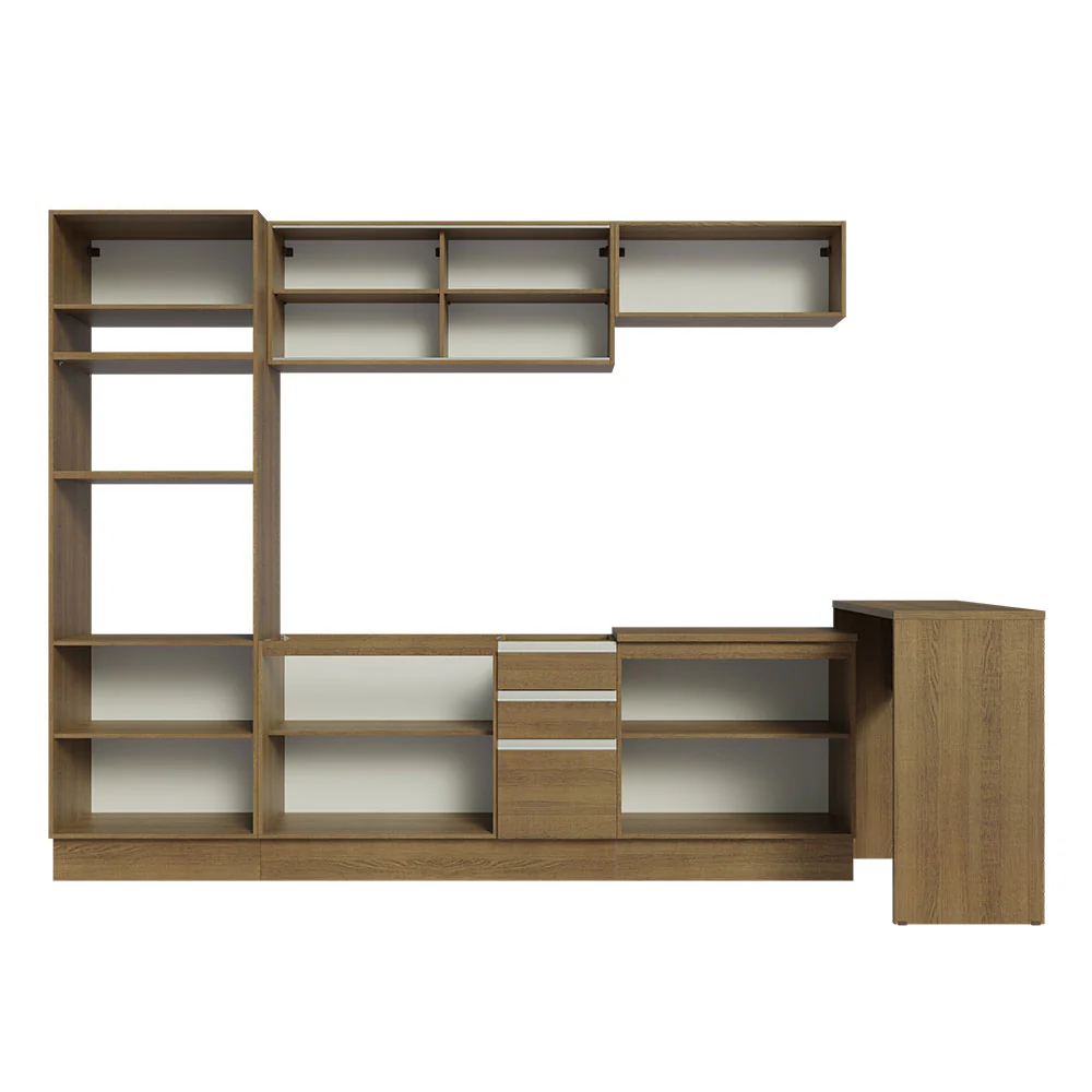 Armário de Cozinha Completa 315cm Rustic Glamy Madesa 01 - Image 12