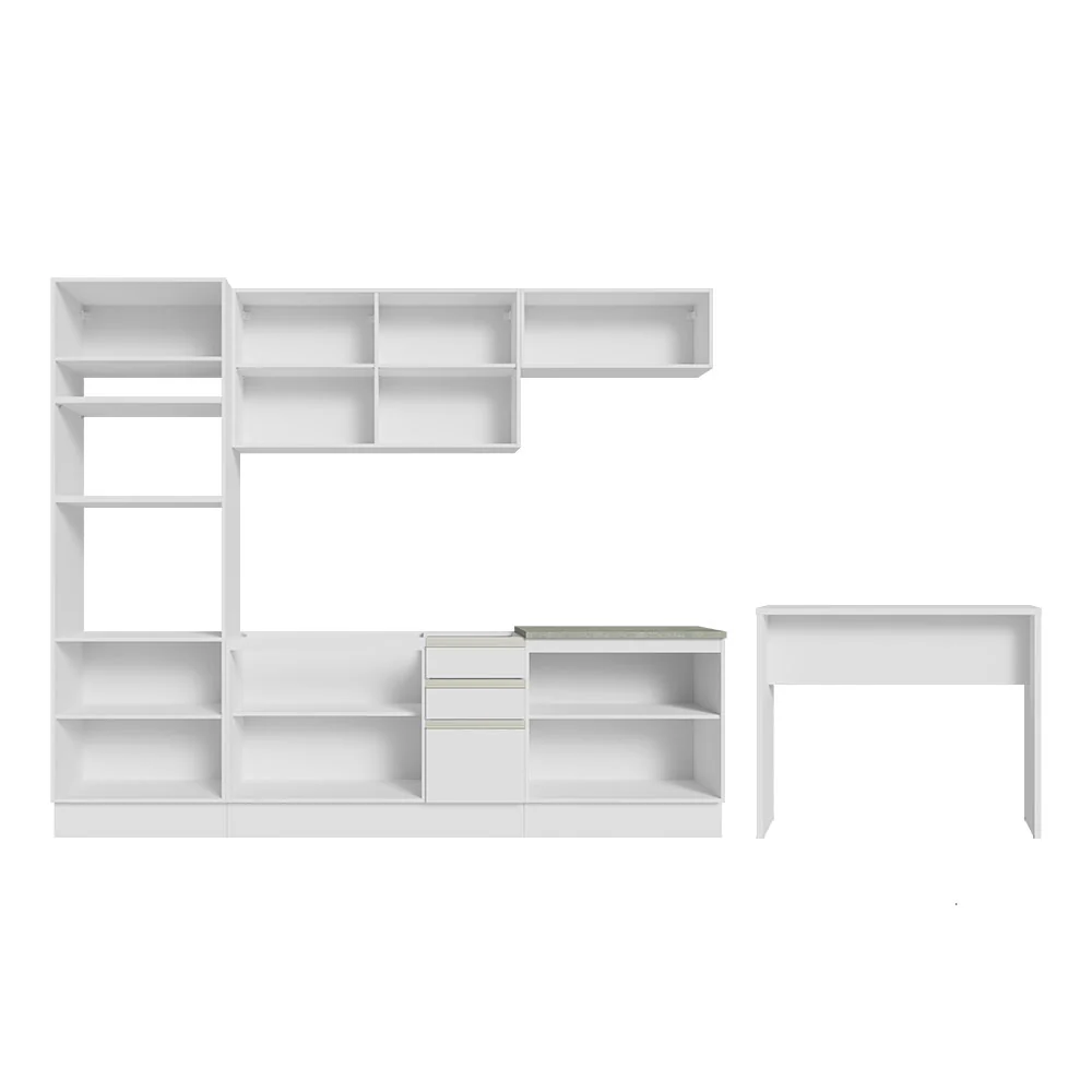 Armário de Cozinha Completa 315cm Branco Glamy Madesa 02 - Image 11
