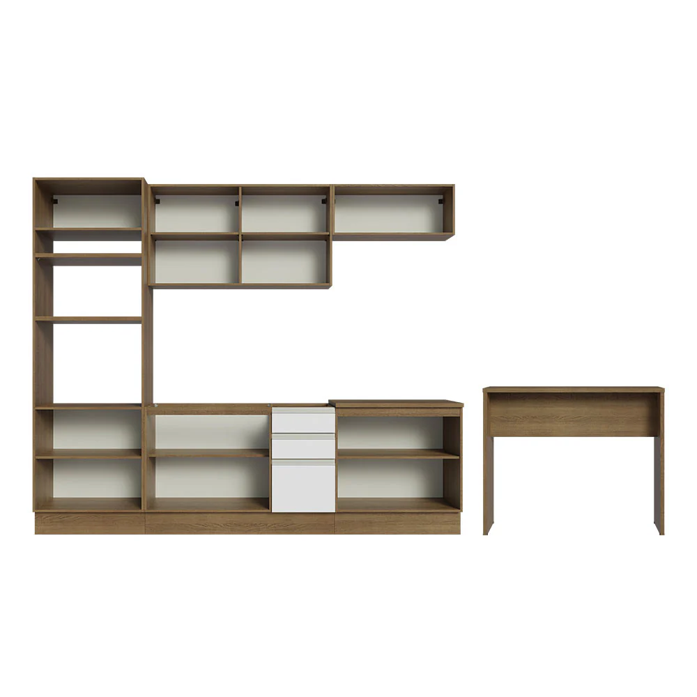Armário de Cozinha Completa 315cm Rustic/Branco Glamy Madesa 02 - Image 12