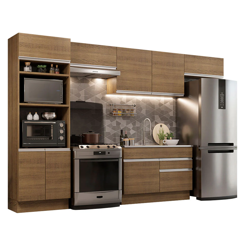 Armário de Cozinha Completa 350cm Rustic Glamy Madesa 01 - Image 2