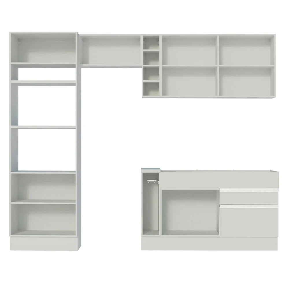 Armário de Cozinha Completa 270cm Branco Jade Madesa 09 - Image 11