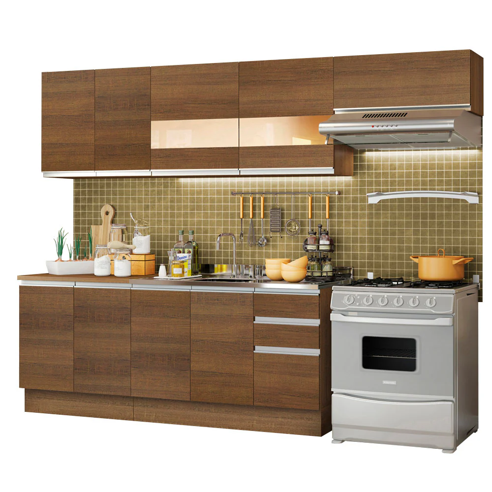 Armário de Cozinha Completa 280cm Rustic Marcela Madesa 03 - Image 2