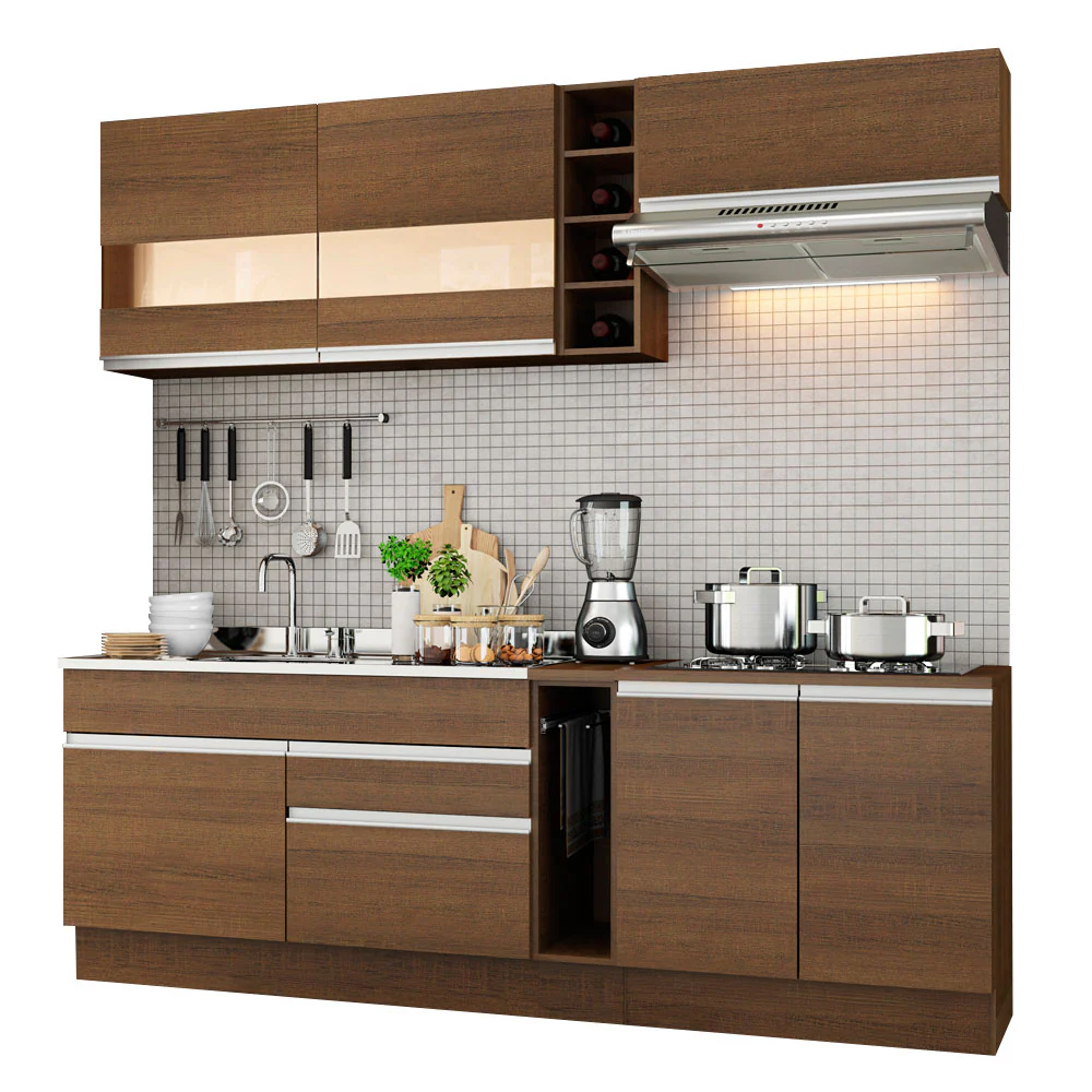 Armário de Cozinha Completa 220cm Rustic Parma Madesa 02 - Image 2