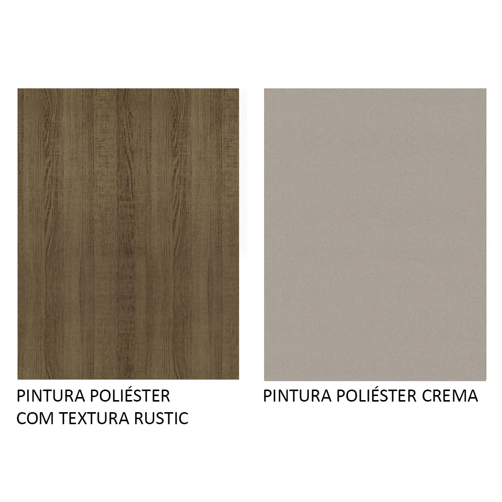 Armário de Cozinha Completa 220cm Rustic/Rustic/Crema Parma Madesa 02 - Image 10