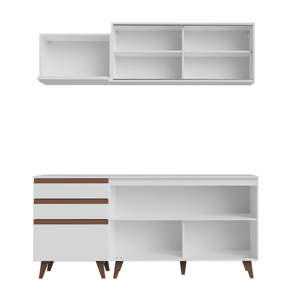 Armário de Cozinha Compacta 180cm Branco Reims Madesa 01 - Image 11