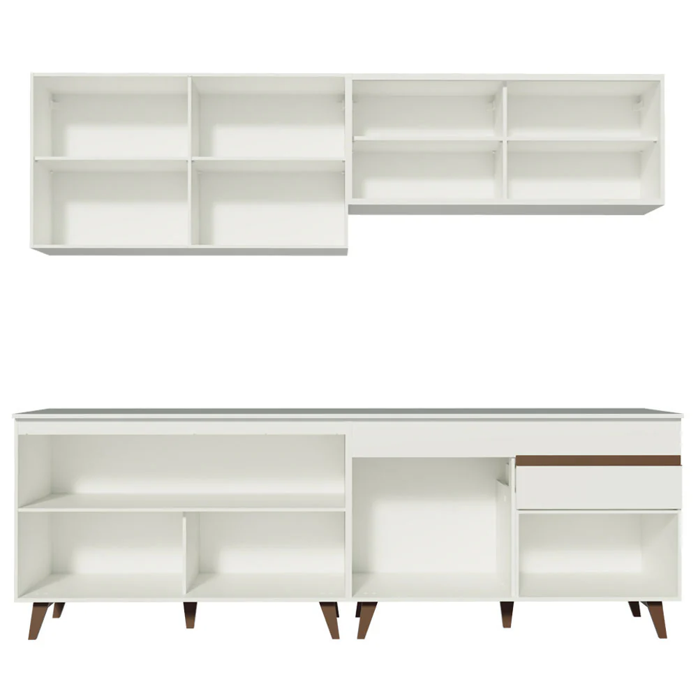 Armário de Cozinha Completa 240cm Branco Reims Madesa 01 - Image 11