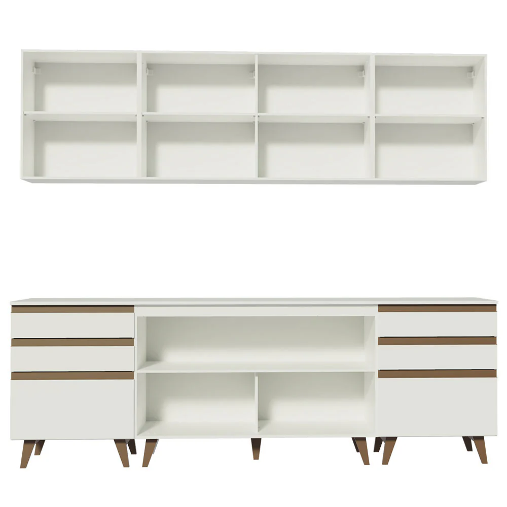 Armário de Cozinha Completa 240cm Branco Reims Madesa 02 - Image 11