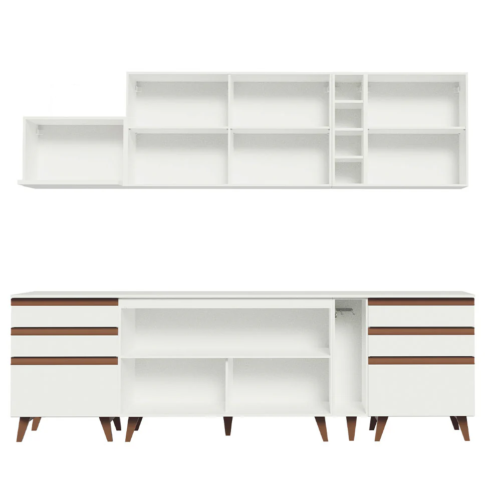 Armário de Cozinha Completa 260cm Branco Reims Madesa 06 - Image 11