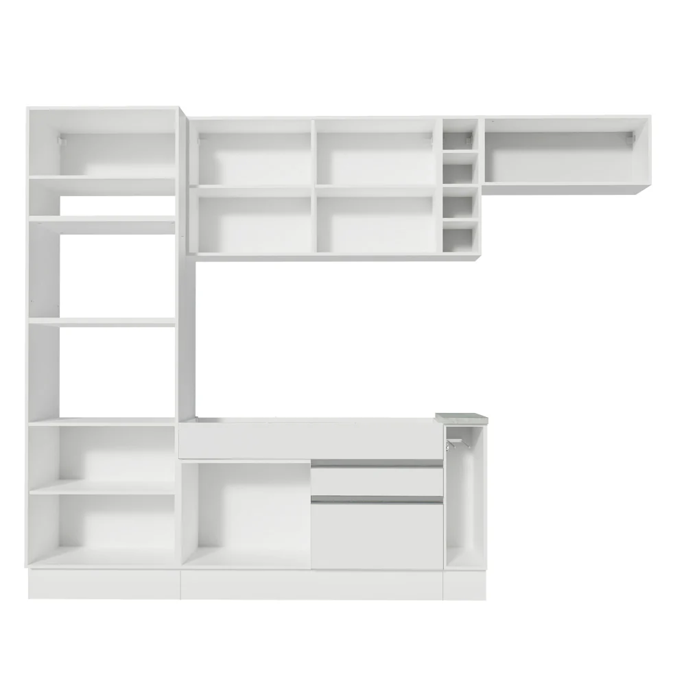 Armário de Cozinha Completa 290cm Branco Safira Madesa 04 - Image 11