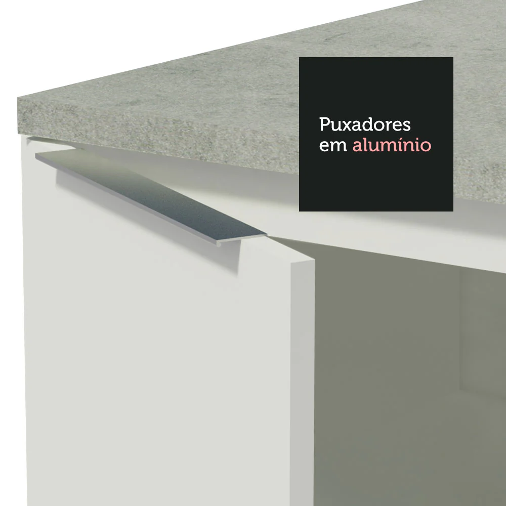 Armário de Cozinha Completa 290cm Branco Stella Madesa 01 - Image 6
