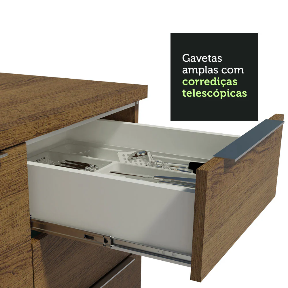 Armário de Cozinha Completa 290cm Rustic Stella Madesa 02 - Image 7