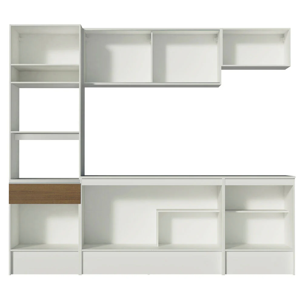 Armário de Cozinha Completa 240cm Branco/Rustic Topazio Madesa - Image 11